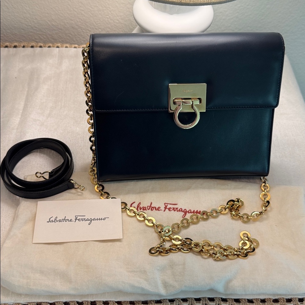Salvatore Ferragamo Navy Blue Bag 💙